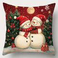 Natal e ano novo decoração fronha papai noel boneco de neve capa de almofada sala estar sofá capa de almofada decoração para casa