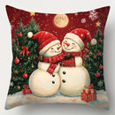 Natal e ano novo decoração fronha papai noel boneco de neve capa de almofada sala estar sofá capa de almofada decoração para casa