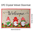 Tapete de porta de natal papai noel ao ar livre tapete feliz natal decorações para casa 2025 navidad ornamento de natal ano novo 2026