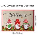 Tapete de porta de natal papai noel ao ar livre tapete feliz natal decorações para casa 2025 navidad ornamento de natal ano novo 2026
