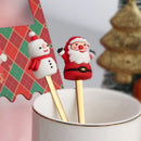 Colher de aço inoxidável, bonito criativo árvore de natal colher de mistura de café, garfo de frutas de sobremesa, estatueta colher garfo talheres, conjunto de presente
