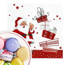20-100 pces guardanapos de papel de natal boneco de neve santa guardanapos de cocktail descartáveis para decorações de festa de natal do feriado