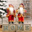1 ~ 4 pçs 2025 decoração de natal para casa papai noel boneca de pelúcia 30cm navidad festa decoração enfeites de natal presente de ano novo
