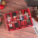 13cm quebra-nozes fantoche soldado ornamentos pingente de natal decoração de mesa desenhos animados soldados banda bonecas quebra-nozes decoração de casa