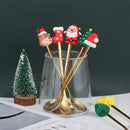 Conjunto de talheres com tema de natal, aço inoxidável, criativo, desenho animado, faca, garfo, colher, 2/4/6 peças, conjunto de presente de feriado, decoração de talheres