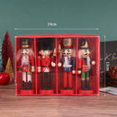 13cm quebra-nozes fantoche soldado ornamentos pingente de natal decoração de mesa desenhos animados soldados banda bonecas quebra-nozes decoração de casa