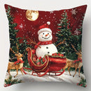Natal e ano novo decoração fronha papai noel boneco de neve capa de almofada sala estar sofá capa de almofada decoração para casa
