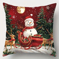 Natal e ano novo decoração fronha papai noel boneco de neve capa de almofada sala estar sofá capa de almofada decoração para casa