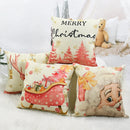 45*45cm capa de almofada de natal fronha feliz natal decoração fronhas para casa ornamento de natal ano novo 2025
