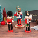 13cm quebra-nozes fantoche soldado ornamentos pingente de natal decoração de mesa desenhos animados soldados banda bonecas quebra-nozes decoração de casa