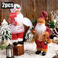 1 ~ 4 pçs 2025 decoração de natal para casa papai noel boneca de pelúcia 30cm navidad festa decoração enfeites de natal presente de ano novo