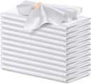 12 guardanapos de cetim vermelho 30x30cm, guardanapos laváveis suaves e sedosos para restaurante, casamentos, jantar, festa, decoração de natal