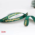 5 jardas fita de natal impressa fita de poliéster de natal para design artesanal decoração de natal diy bolo buquê embalagem de presente