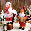 1 ~ 4 pçs 2025 decoração de natal para casa papai noel boneca de pelúcia 30cm navidad festa decoração enfeites de natal presente de ano novo