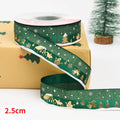 5 jardas fita de natal impressa fita de poliéster de natal para design artesanal decoração de natal diy bolo buquê embalagem de presente