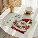 Placemats VIKAMA 4/6/8/10 peças para anões de Natal são adequados para decoração festiva de mesa de jantar e cozinha.
