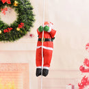 Natal papai noel escada de escalada boneca árvore de natal pendurado decoração porta interior parede pingente de natal presentes de ano novo