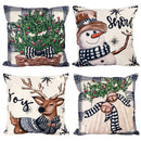 45*45cm capa de almofada de natal fronha feliz natal decoração fronhas para casa ornamento de natal ano novo 2025
