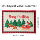 Tapete de porta de natal papai noel ao ar livre tapete feliz natal decorações para casa 2025 navidad ornamento de natal ano novo 2026