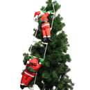 Natal papai noel escada de escalada boneca árvore de natal pendurado decoração porta interior parede pingente de natal presentes de ano novo