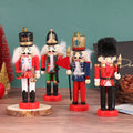13cm quebra-nozes fantoche soldado ornamentos pingente de natal decoração de mesa desenhos animados soldados banda bonecas quebra-nozes decoração de casa