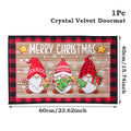 Tapete de porta de natal papai noel ao ar livre tapete feliz natal decorações para casa 2025 navidad ornamento de natal ano novo 2026