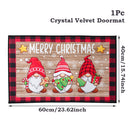 Tapete de porta de natal papai noel ao ar livre tapete feliz natal decorações para casa 2025 navidad ornamento de natal ano novo 2026