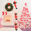 Natal papai noel escada de escalada boneca árvore de natal pendurado decoração porta interior parede pingente de natal presentes de ano novo