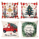 45*45cm capa de almofada de natal fronha feliz natal decoração fronhas para casa ornamento de natal ano novo 2025