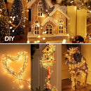 3/6/9m usb power led firecracker luzes da corda controle remoto guirlanda luzes de fadas para festa de casamento jardim decoração de natal