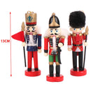 13cm quebra-nozes fantoche soldado ornamentos pingente de natal decoração de mesa desenhos animados soldados banda bonecas quebra-nozes decoração de casa