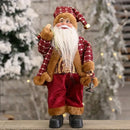 1 ~ 4 pçs 2025 decoração de natal para casa papai noel boneca de pelúcia 30cm navidad festa decoração enfeites de natal presente de ano novo