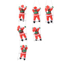 Natal papai noel escada de escalada boneca árvore de natal pendurado decoração porta interior parede pingente de natal presentes de ano novo