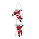 Natal papai noel escada de escalada boneca árvore de natal pendurado decoração porta interior parede pingente de natal presentes de ano novo